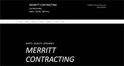 Desktop Screenshot of merrittcontracting.com