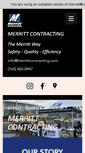 Mobile Screenshot of merrittcontracting.com