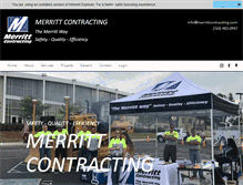 Tablet Screenshot of merrittcontracting.com